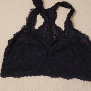 Navy lace bralette